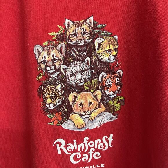 Vintage Rainforest Cafe Kids Size 6 Tshirt Y2K 90s Kids - Picture 2 of 4